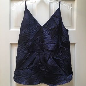 Navy camisole silky top from Anthropologie size M